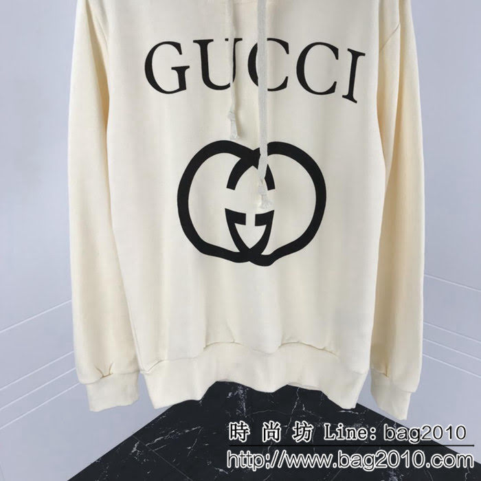 Gucci古奇 18秋冬官網款衛衣，進口數碼直噴大logo印花 OS寬鬆版型 網紅ins爆款 情侶款 ydi2359